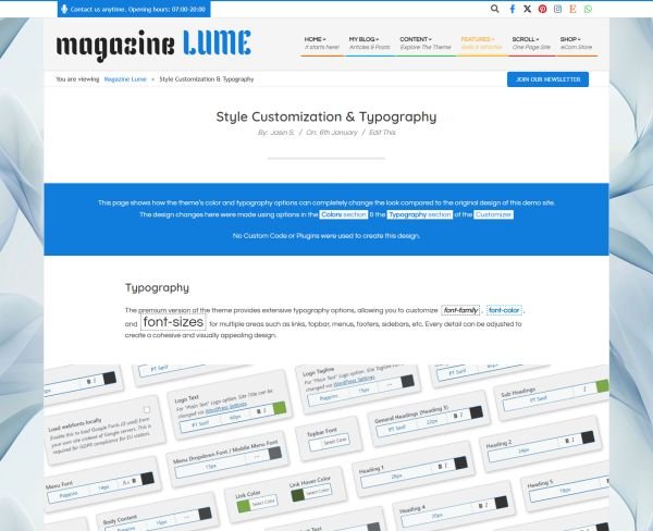 Content Previewstyle